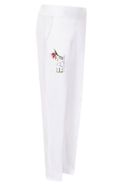 Shop Ea7 Logo Details Sports Suit In White