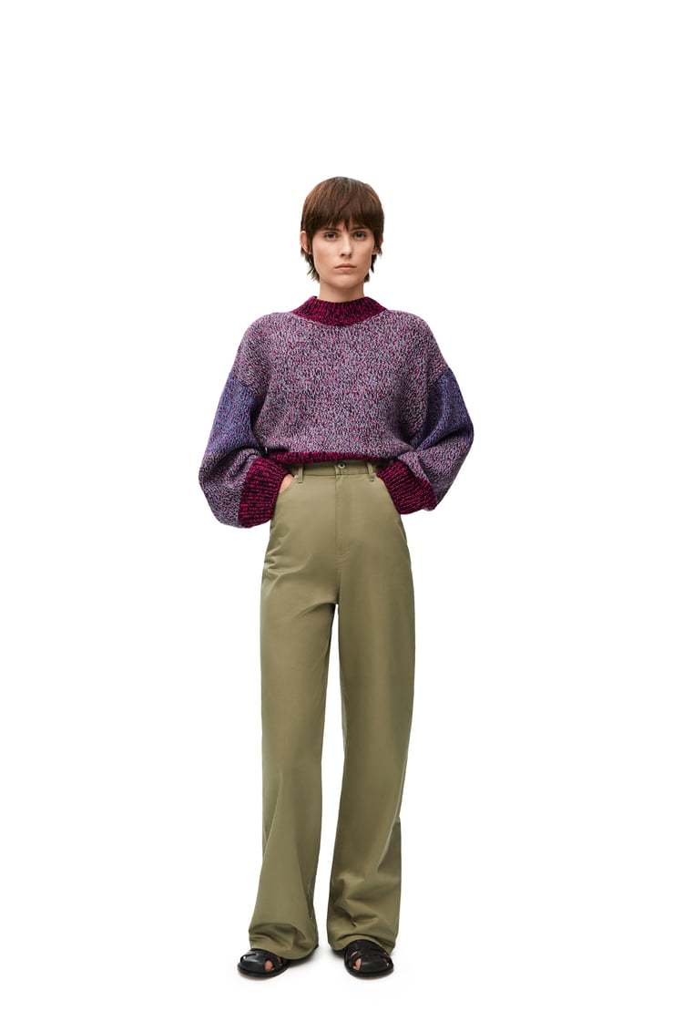 Shop Loewe Sweater In Wool In Purple