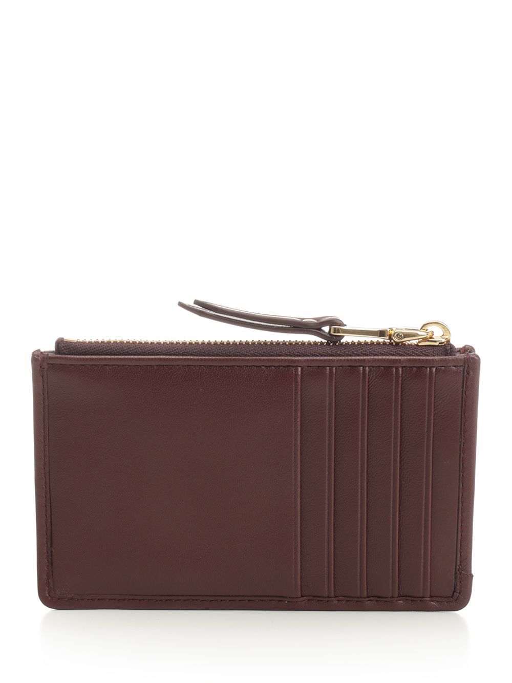 Miu Miu Quilted Zip Wallet In Red