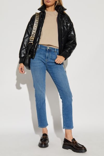 EMPORIO ARMANI CROPPED STRAIGHT-LEG JEANS