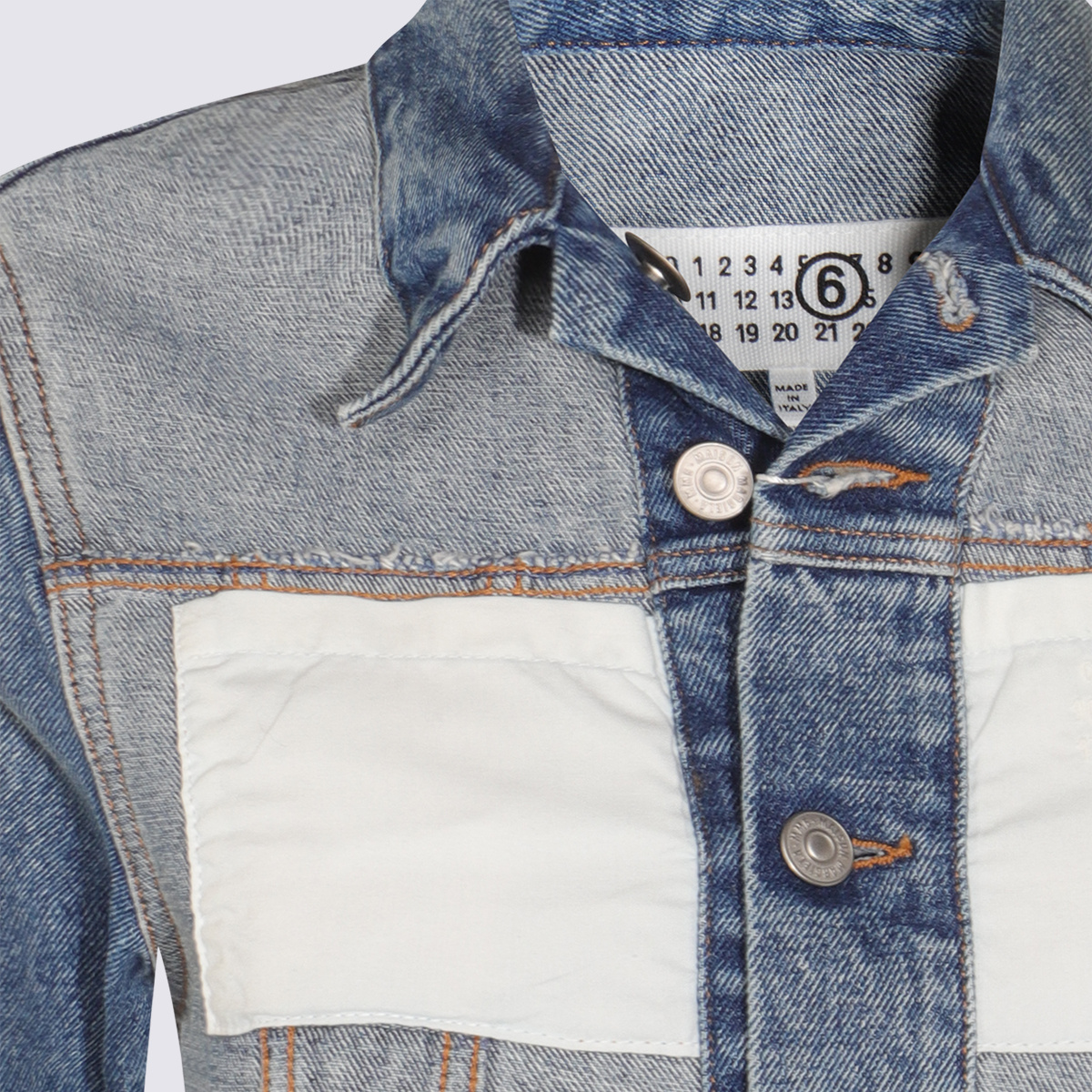 Mm6 Maison Margiela Casual Jacket With Long Sleeves And Contrast Panels In Multi