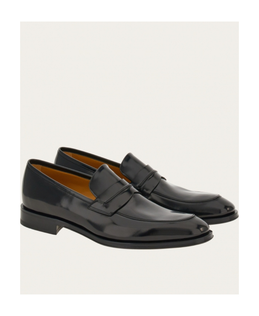 Ferragamo Penny Loafers In Black