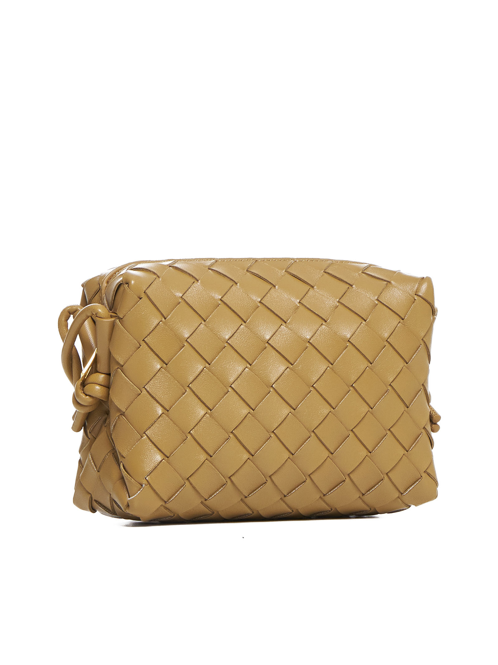 Bottega Veneta Loop Intrecciato Nappa Leather Mini Bag In Brown