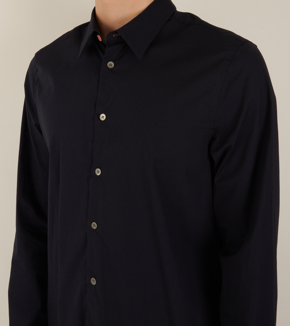 Paul Smith Long-sleeve Button-up Shirt In Black