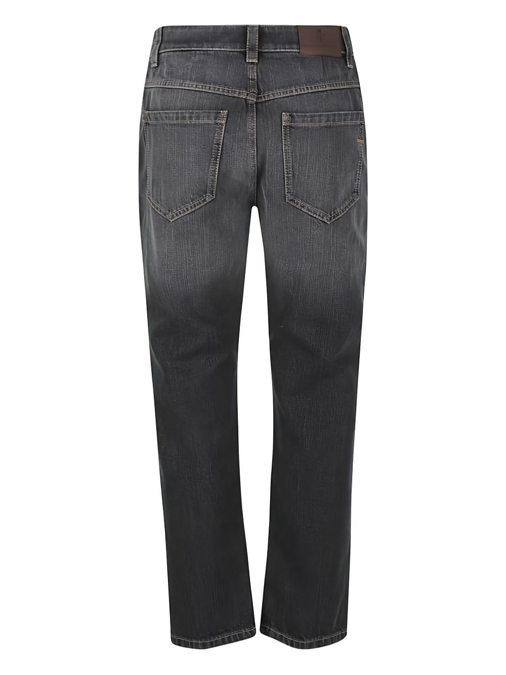 Brunello Cucinelli Belt Loop Jeans In Gray