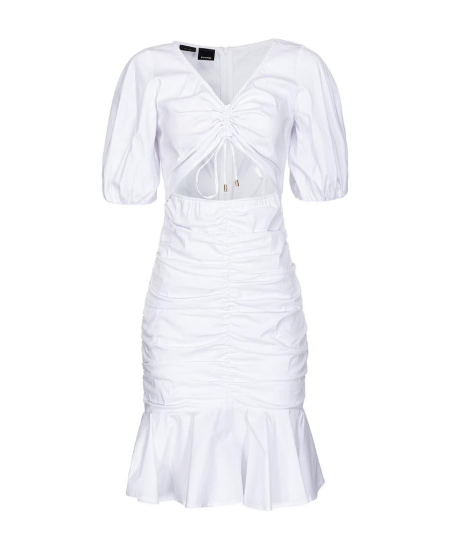 Pinko Cut-out Minidress In White