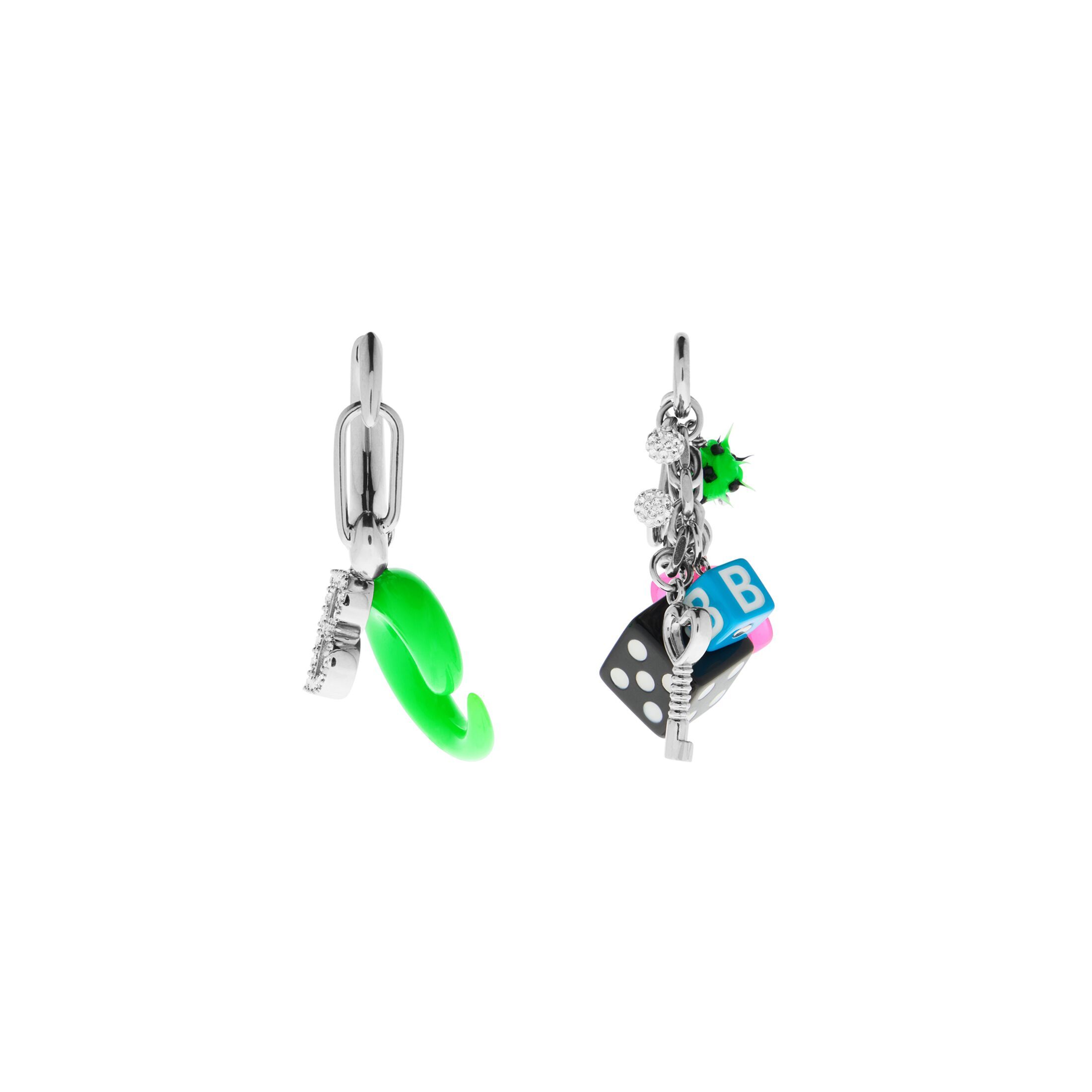 Balenciaga Pigalle Collector Earrings In Green