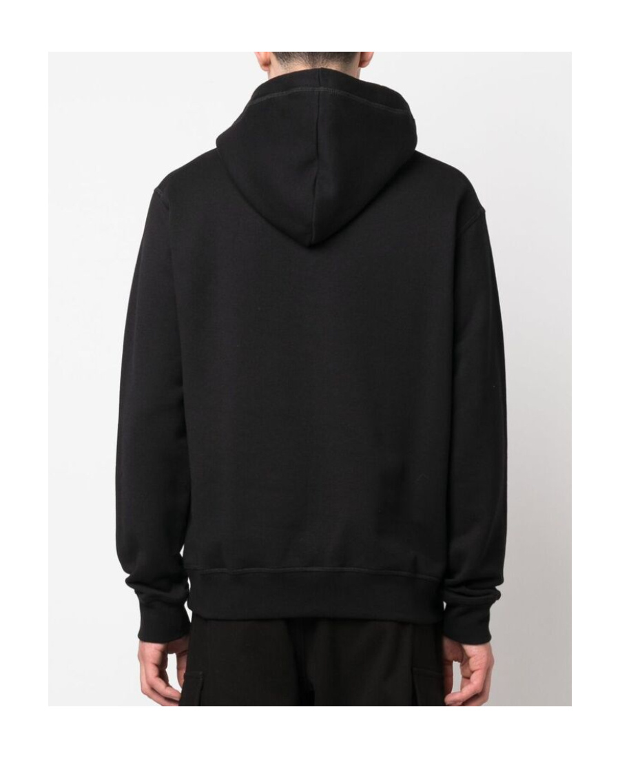 Dsquared2 Cotton Hoodie In Black