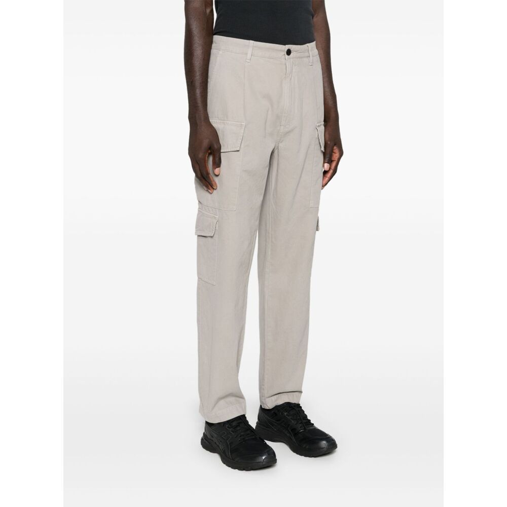 C.p. Company Lens-detail Cargo Pants In Black