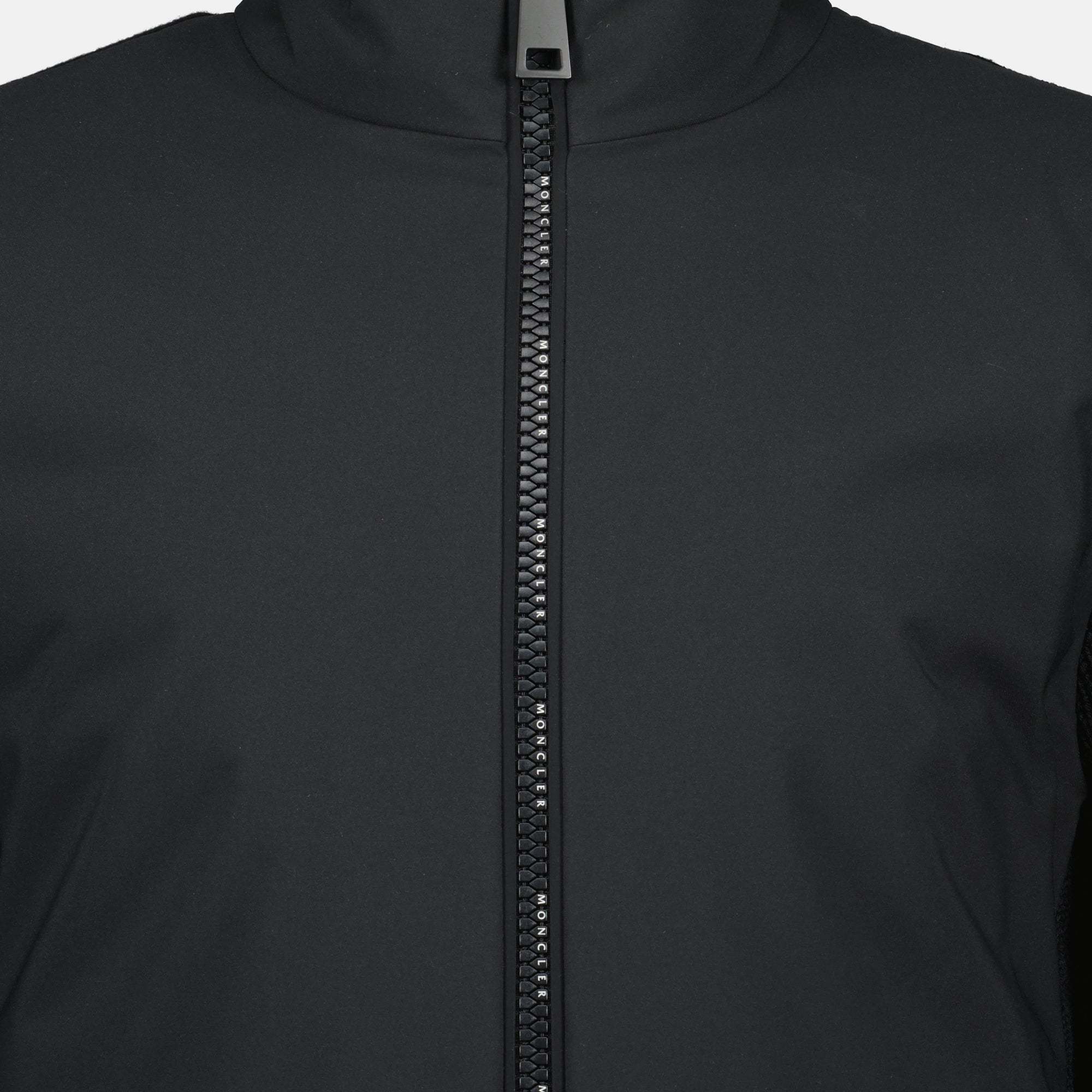 Moncler Matt Effect Cardigan Sweaters And Cardigans Black In Black