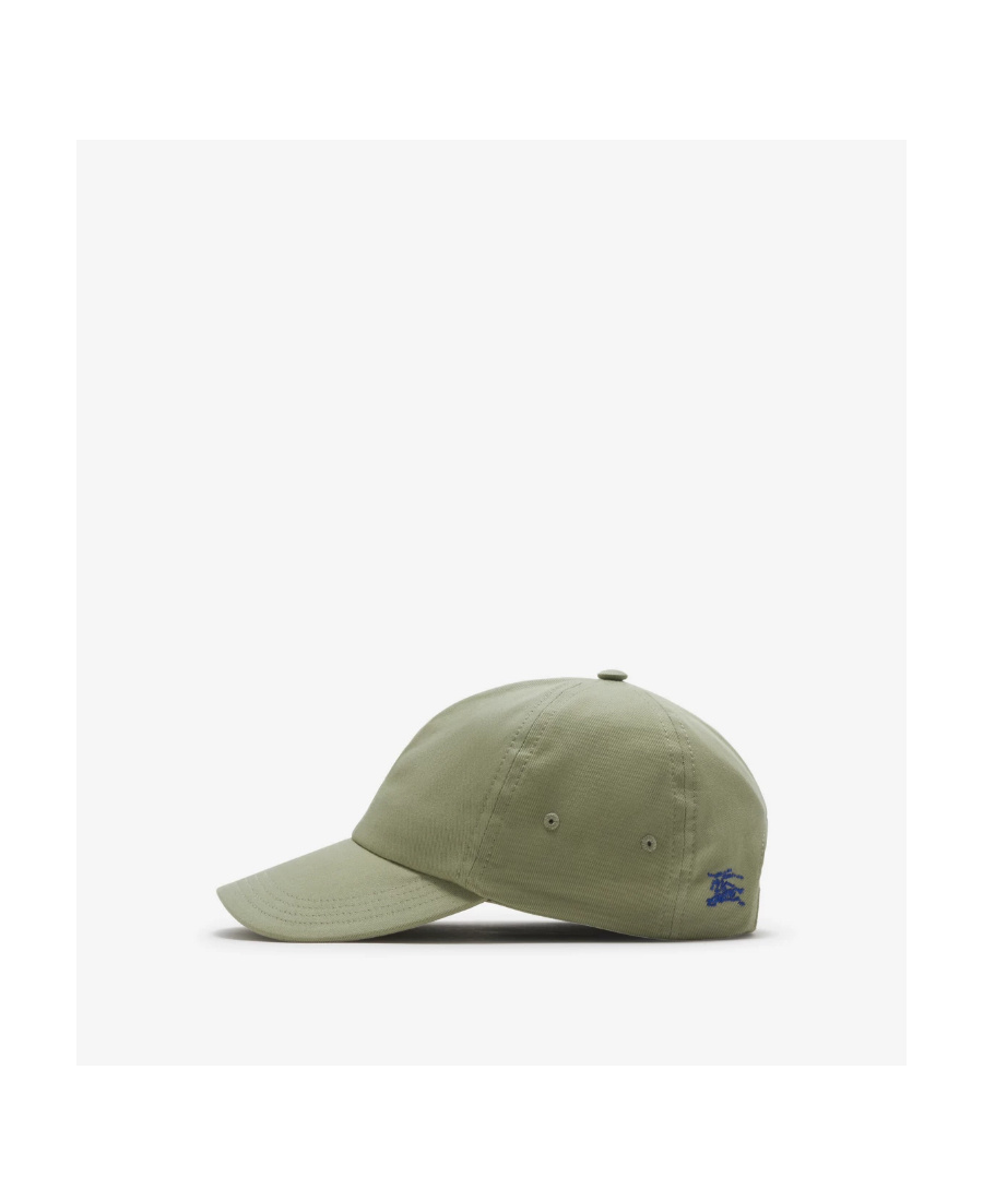 Burberry Ekd Logo-embroidered Cotton Baseball Cap In Nude