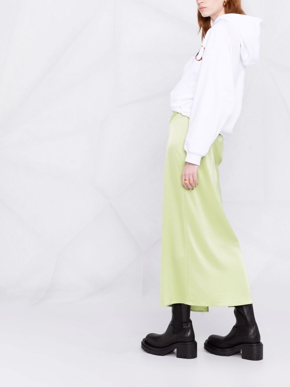 Valentino Logo Rope Hooded Sweater In White
