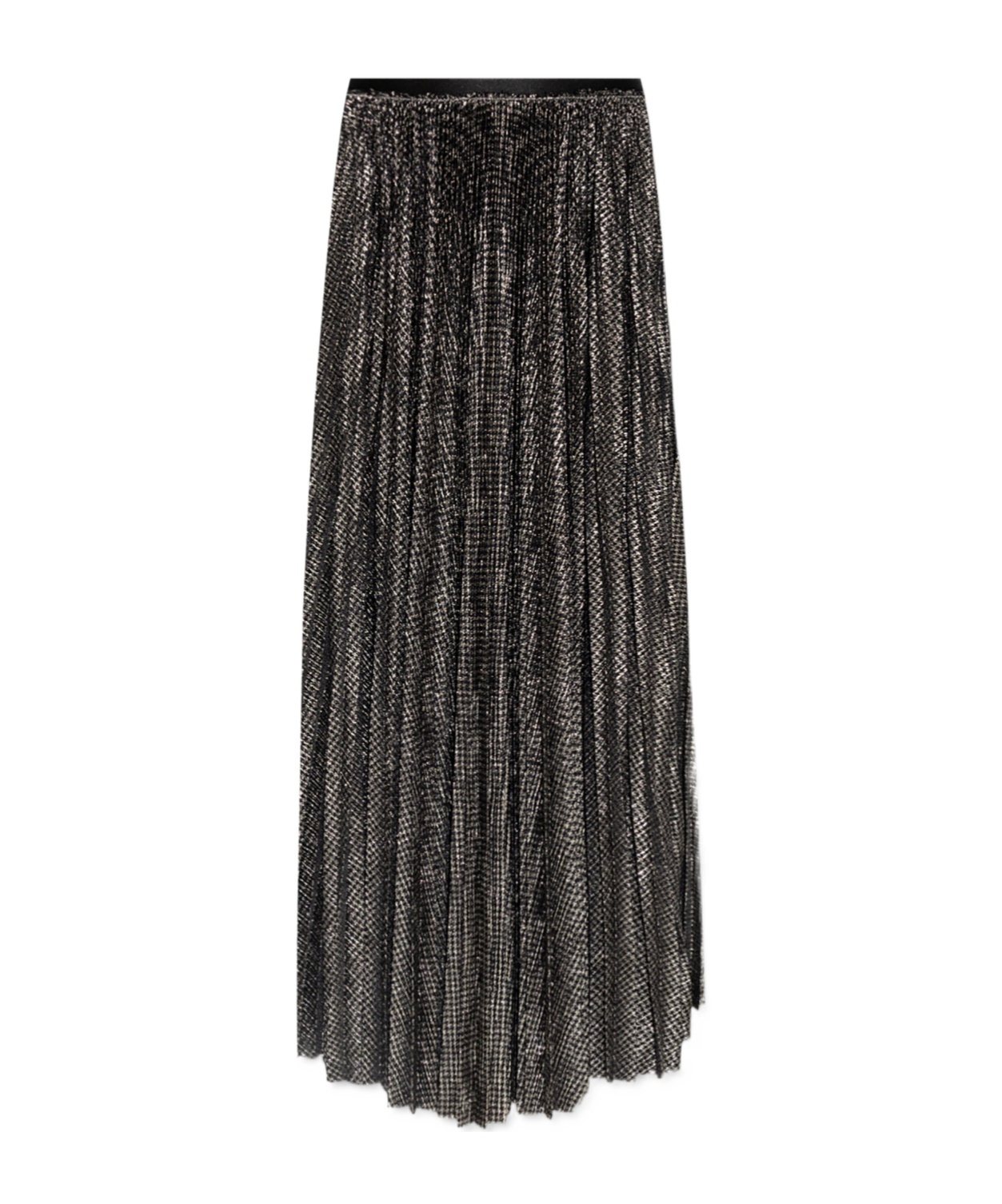 Forte Forte Forte_forte Lamé Pied De Poule Long Skirt In Black