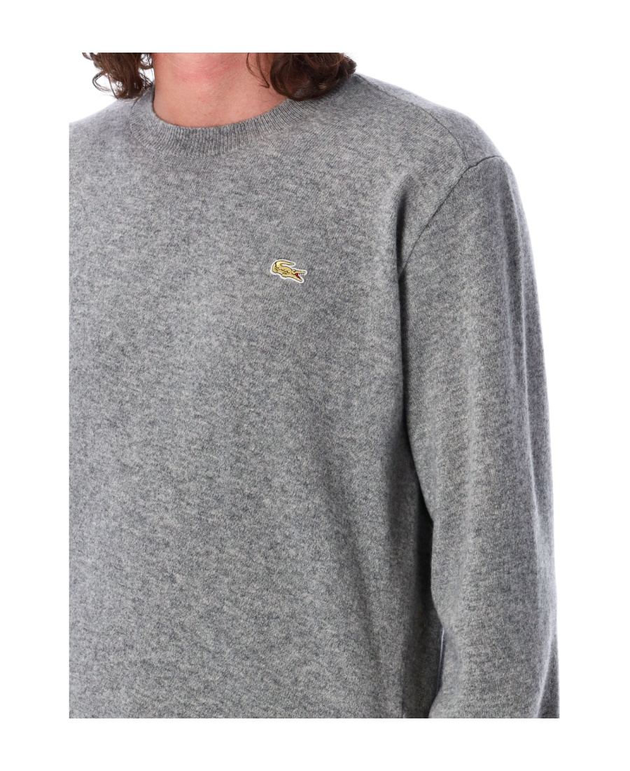 Comme Des Garçons Sweater Wool Asymmetric Hemline In Gray