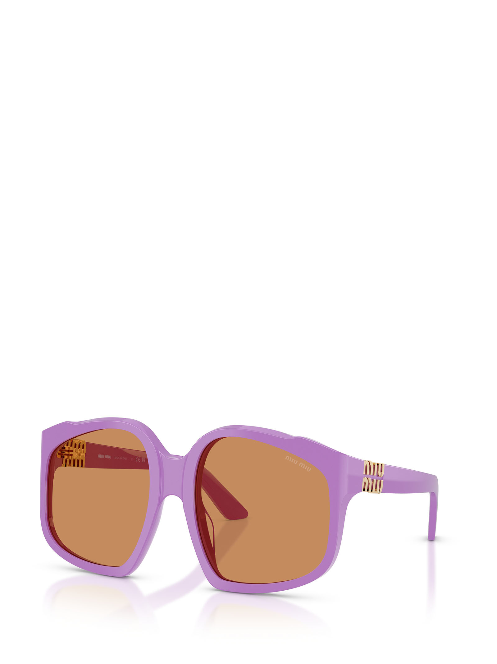 Miu Miu Full Frame Sunglasses In Purple