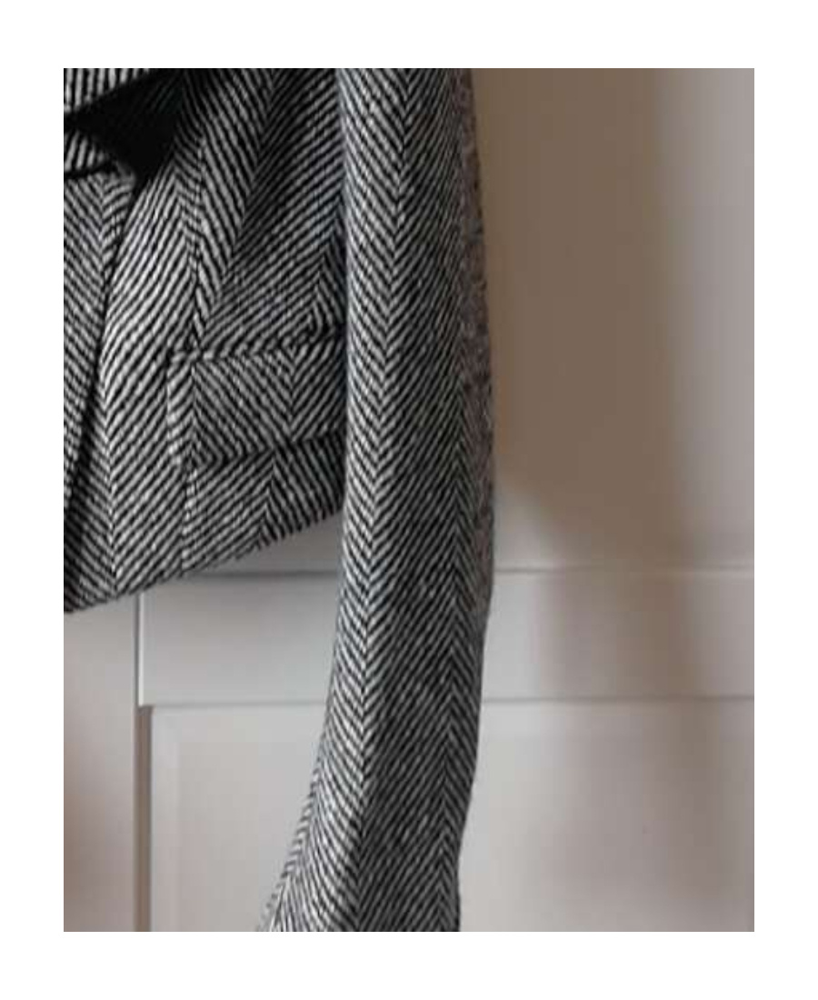 Burberry Lotus Leaf Edge Casual Jacket In Gray