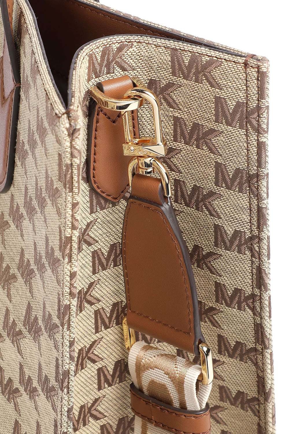 Michael Kors Monogram-jacquard Tote Bag In Multicolor