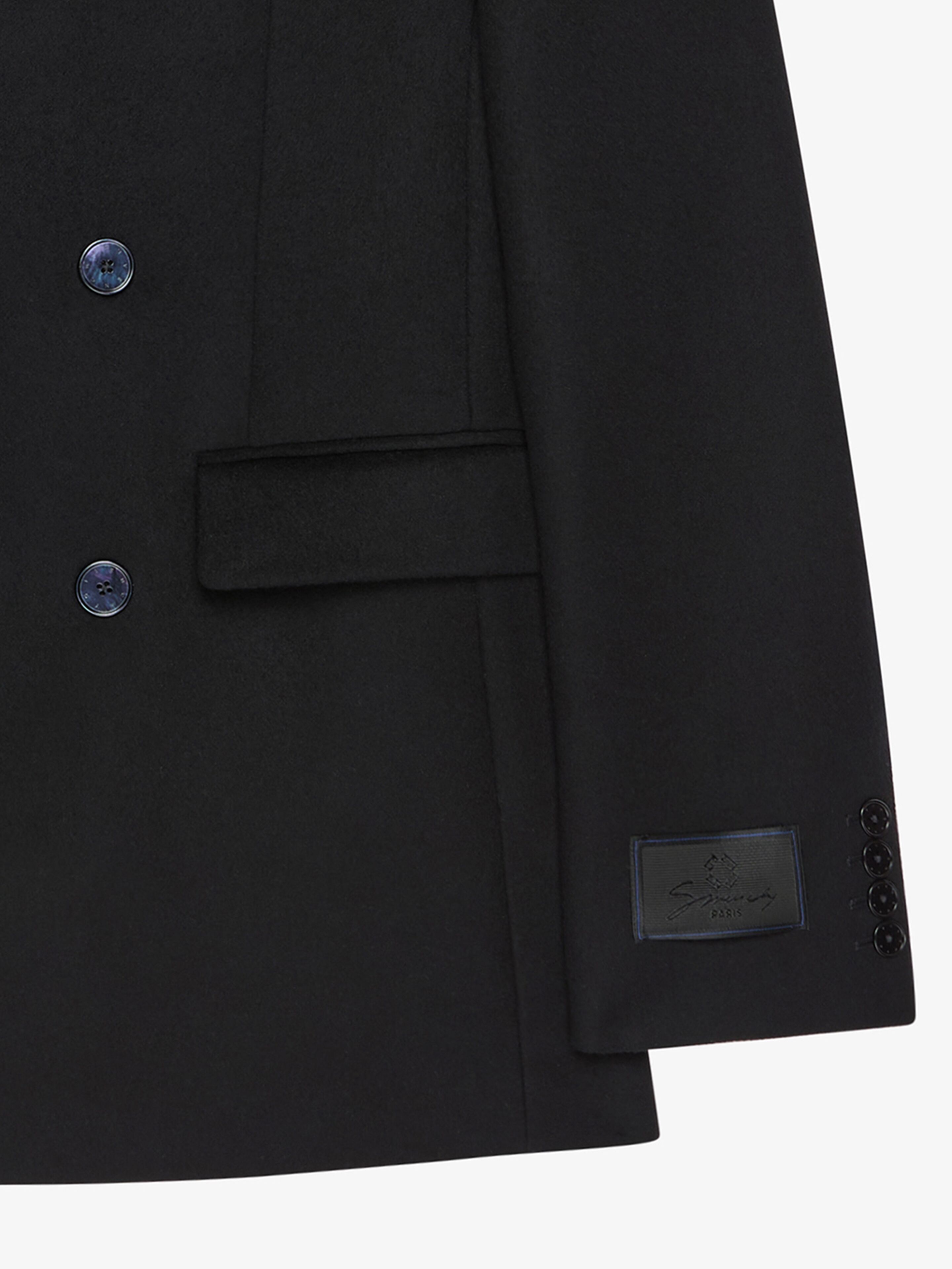 Givenchy Double-sided Wool Suit Coat In Black