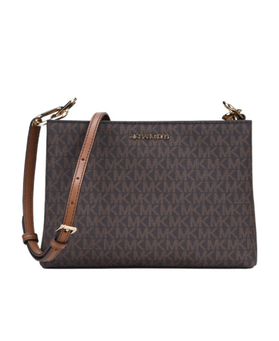 Michael Kors Trisha Medium Satchel Bag In Black