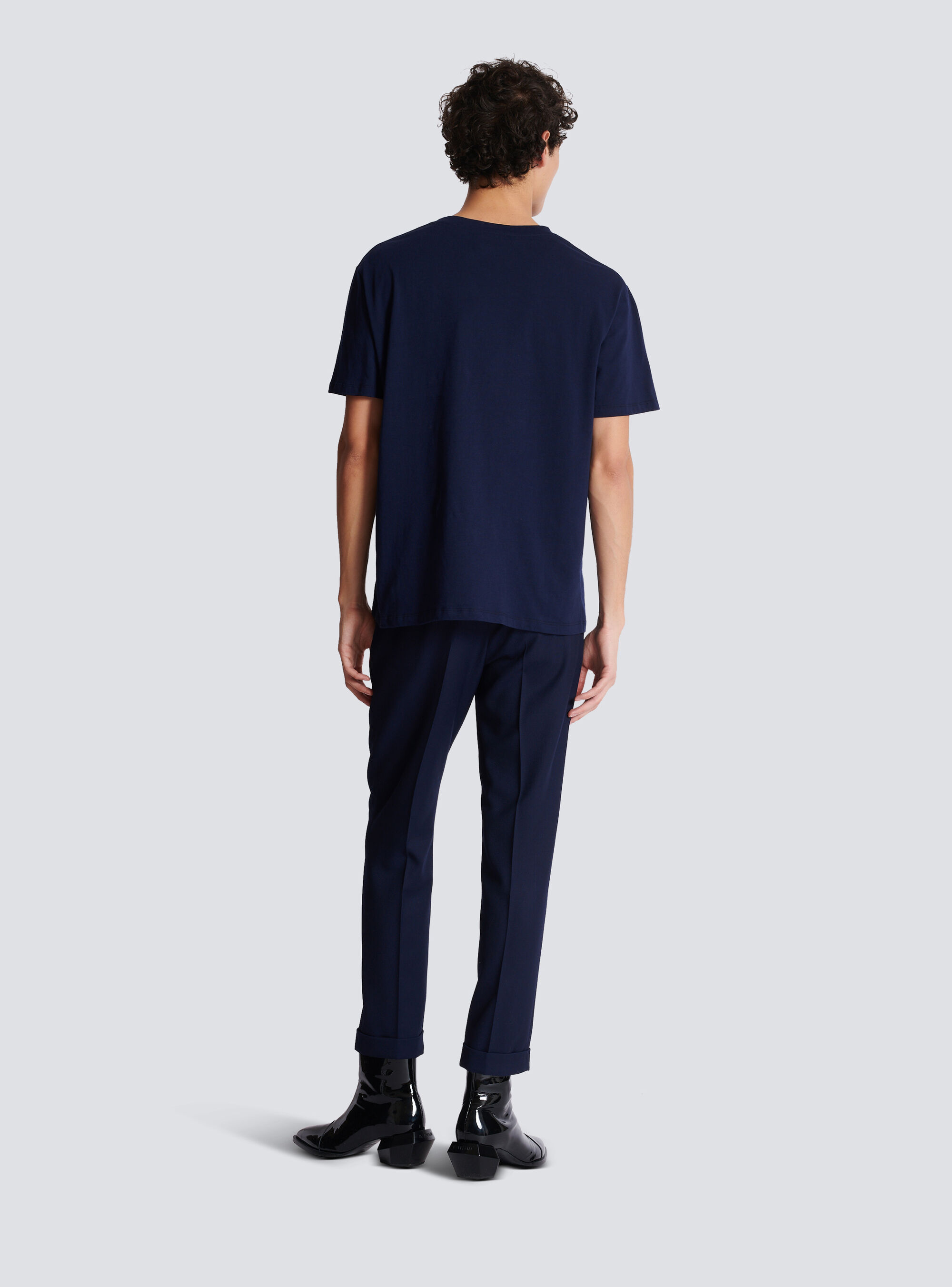 Balmain Short-sleeved T-shirt In Black