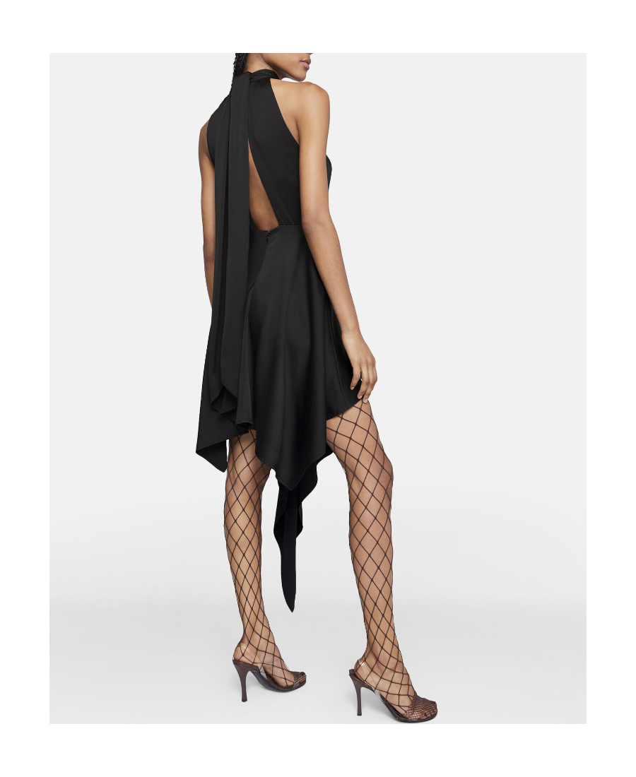 Stella Mccartney Asymmetrical Dress With Halterneck In Black