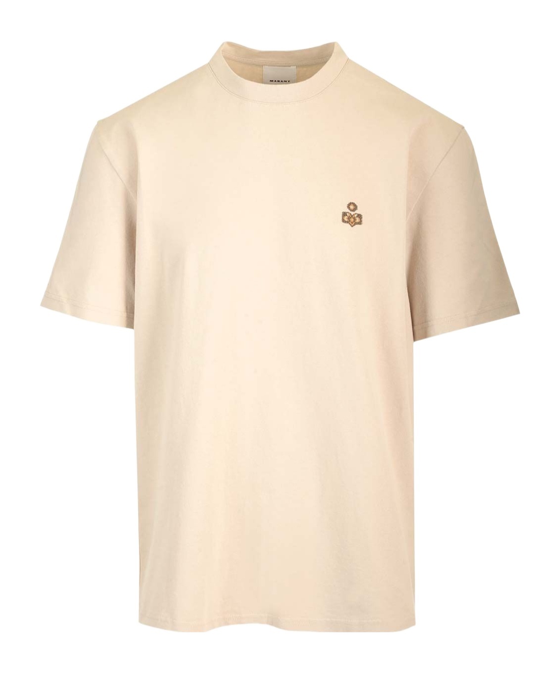 Isabel Marant 'hugo' Crew Neck T-shirt In Nude