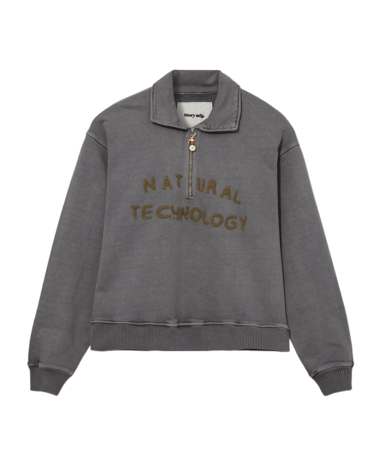Story Mfg. Long-sleeved Sweatshirt In Gray