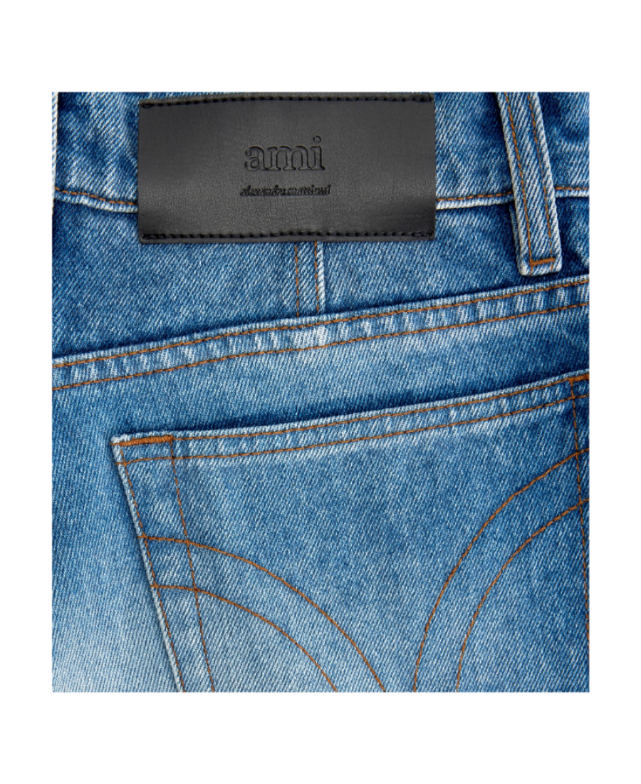 Ami Alexandre Mattiussi Flare Fit Denim Pants In Blue