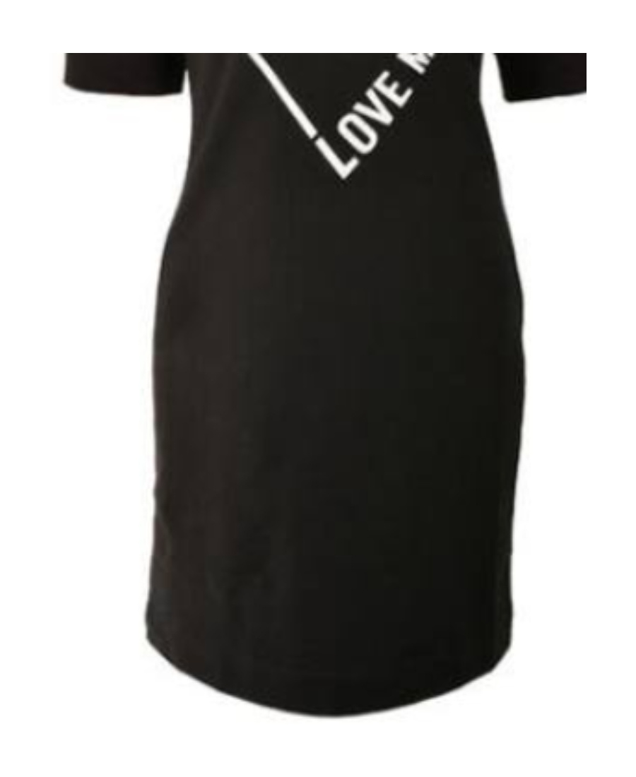 Moschino A Printed Dress In Black