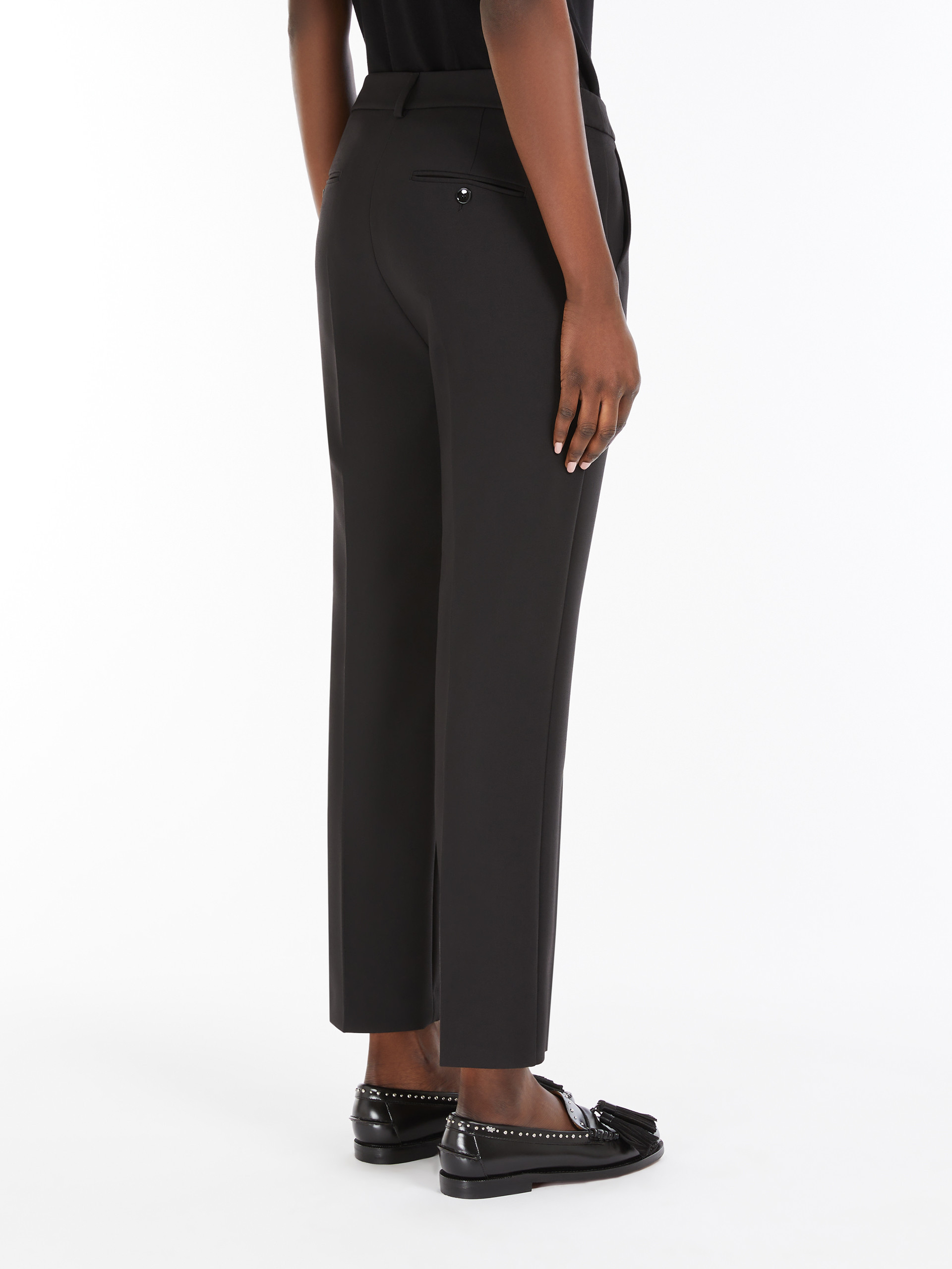 Weekend Max Mara Belt-loop Casual Pants In Black