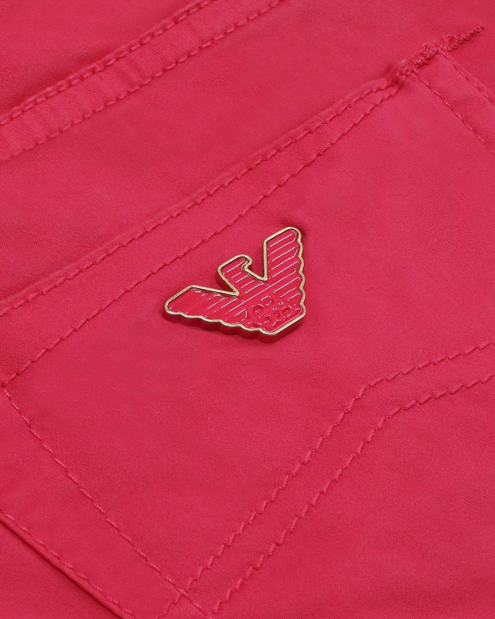 Shop Armani Jeans Logo Jeans In Pink
