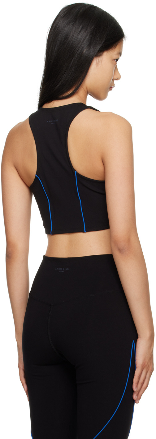 Anine Bing Bria Racer Back Top In Black