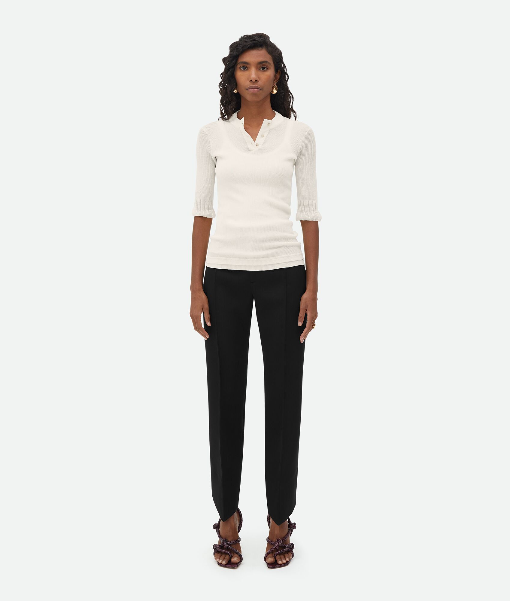 Bottega Veneta Short-sleeved T-shirt In White
