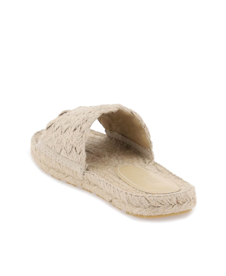 Bottega Veneta Round Head Flat-soled Slippers In Nude