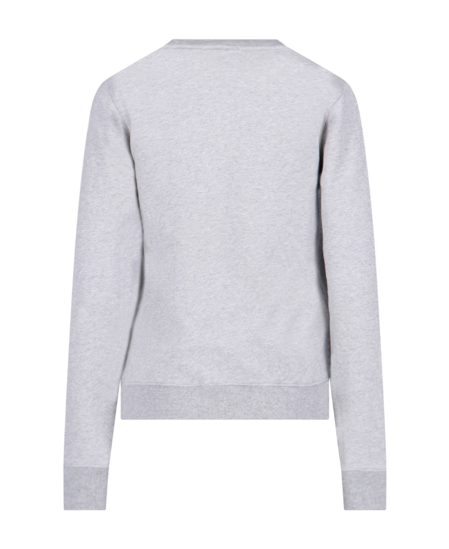 Shop Maison Kitsuné Fox Champion Cotton Sweatshirt In Gray
