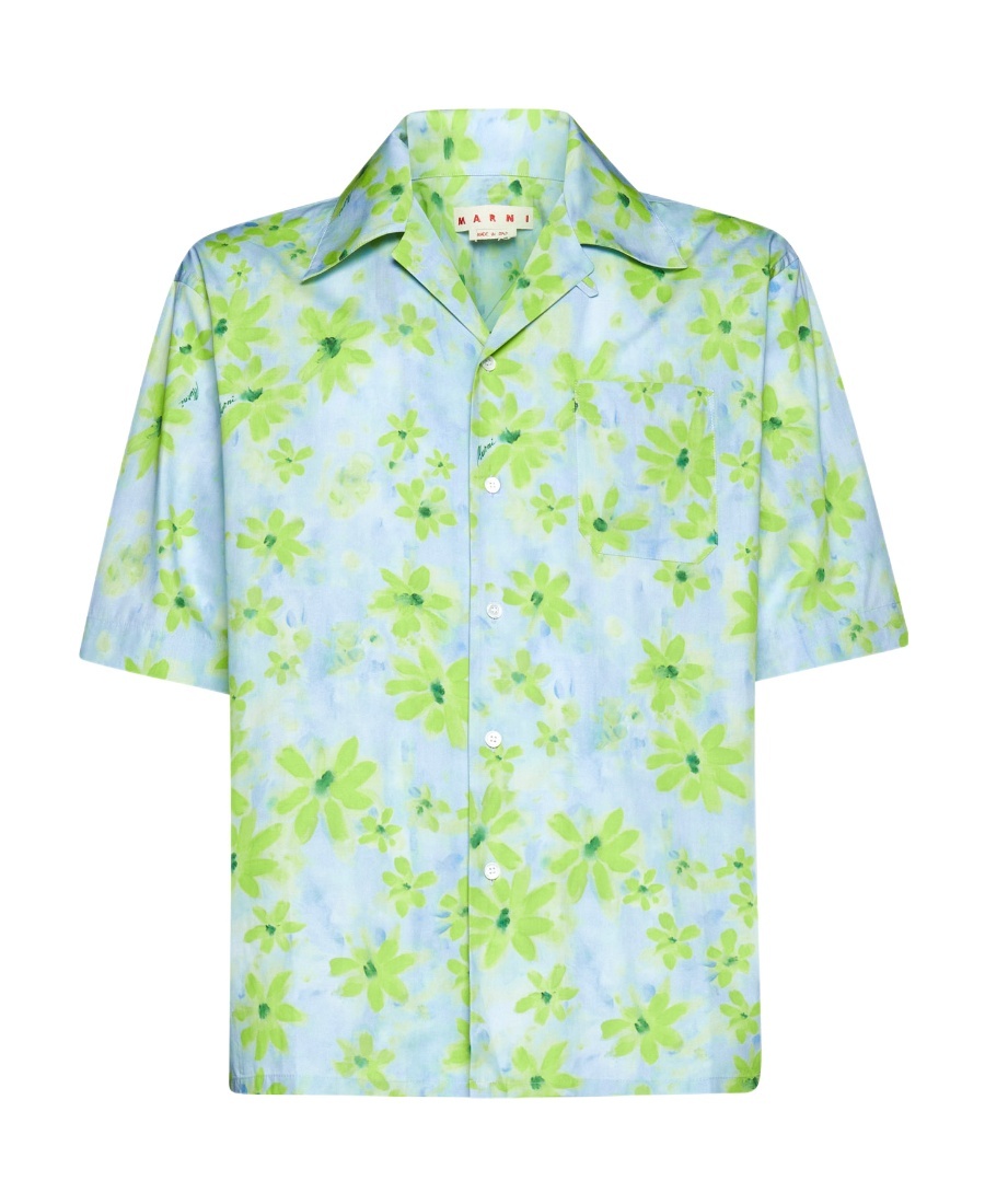 MARNI MARNI FLORAL PRINT SHORT SLEEVED SHIRT