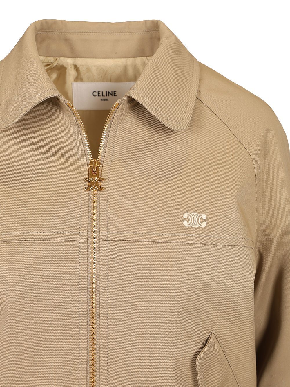 Celine Lapel Long Sleeve Casual Jacket