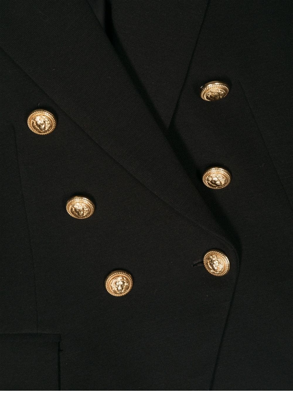 Balmain Double-breasted Blazer In Black