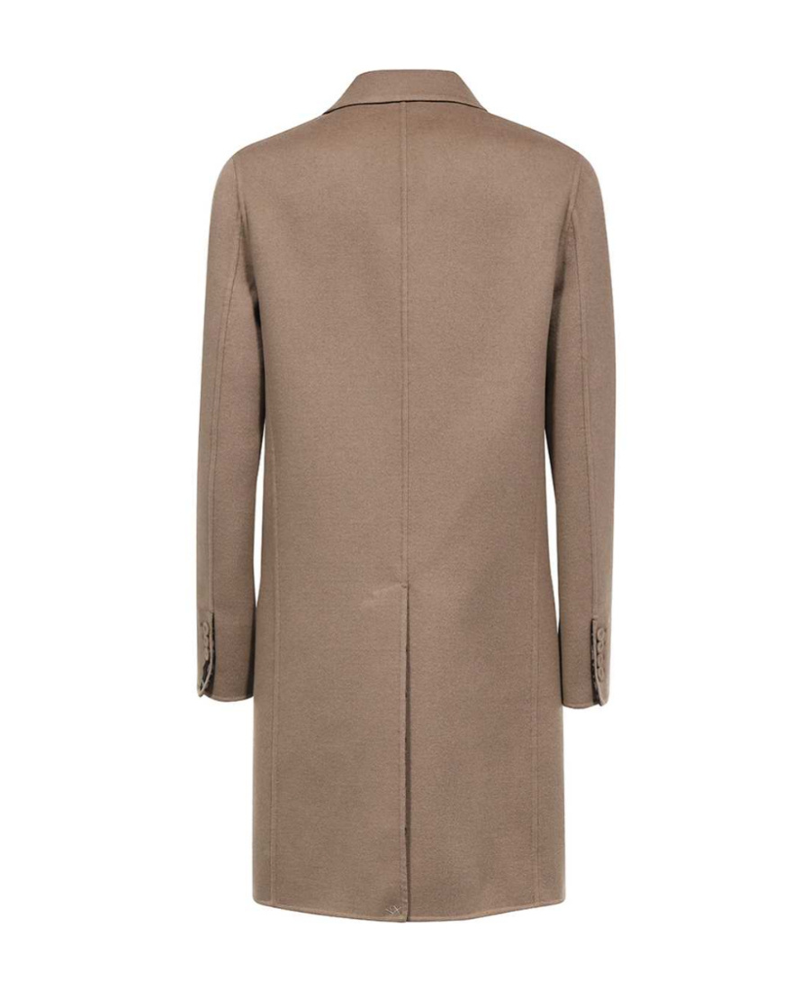 Fendi Single-breasted Coat In Brown