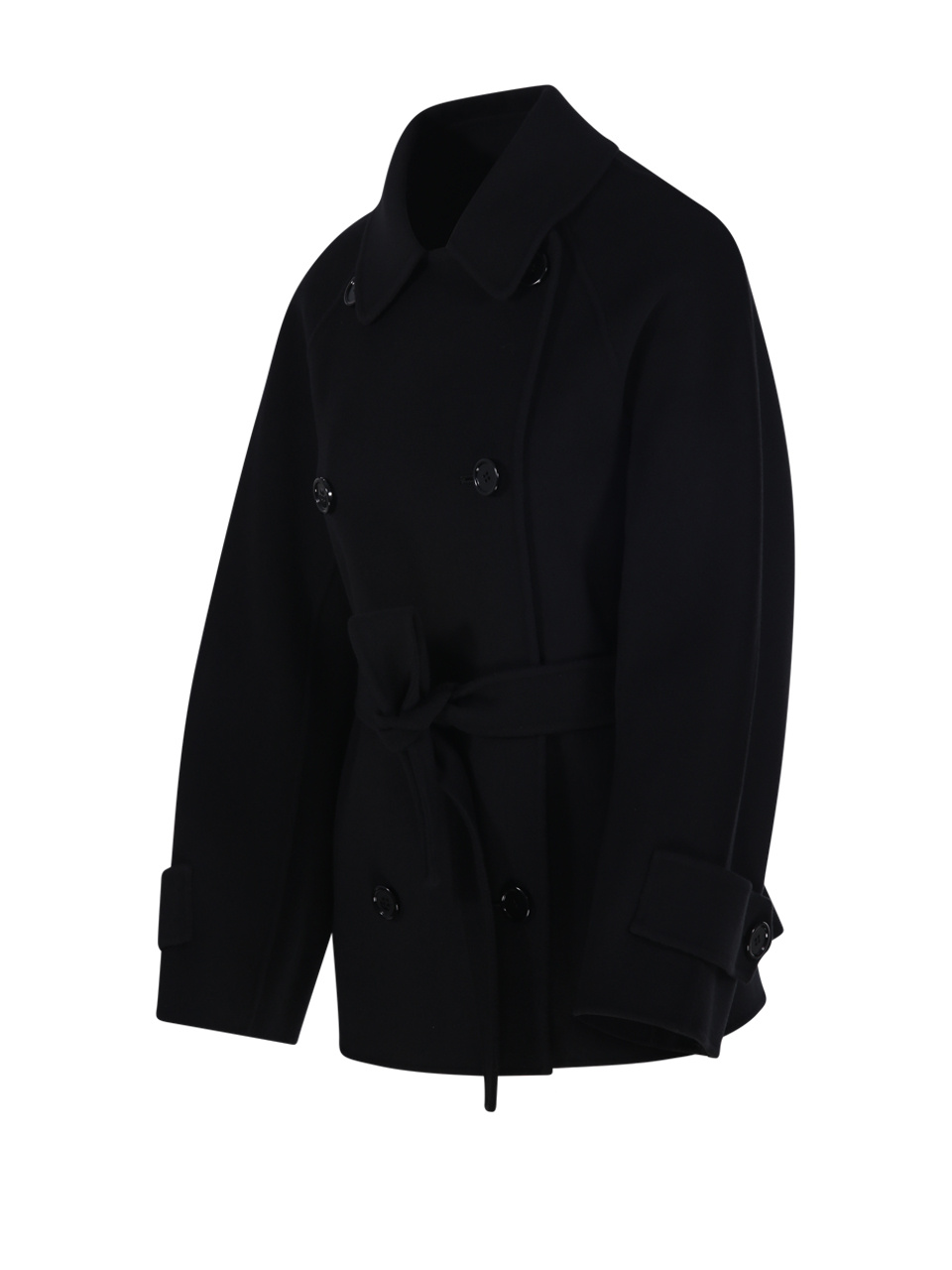Max Mara 's Louis Double-breasted Belted Jacket In Black