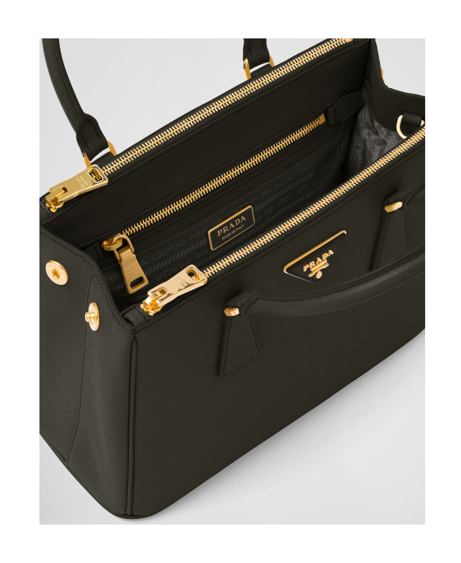 Prada Medium  Galleria Saffiano Leather Bag In Black