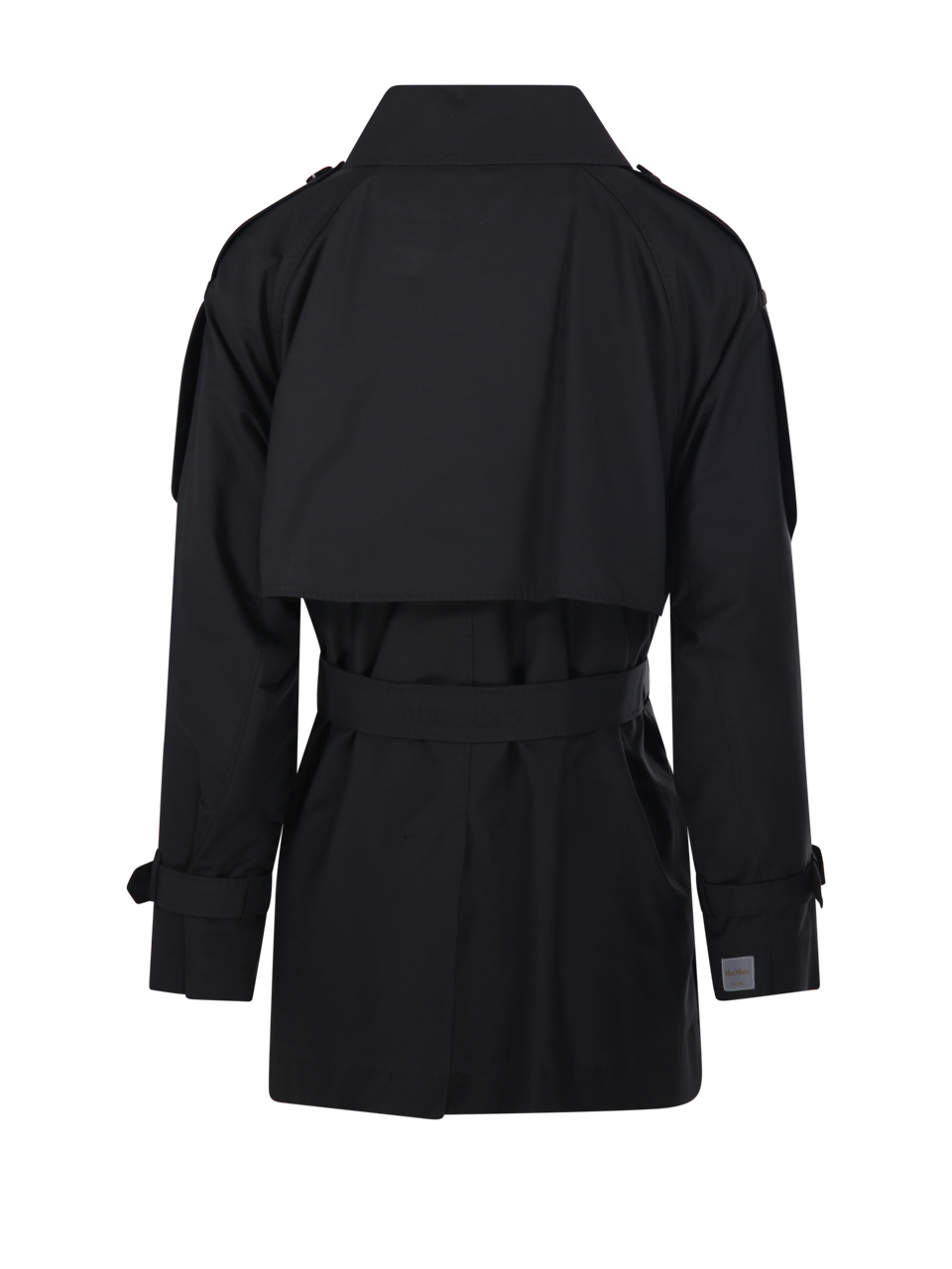 Max Mara The Cube Caroline Short Trench Coat In Black