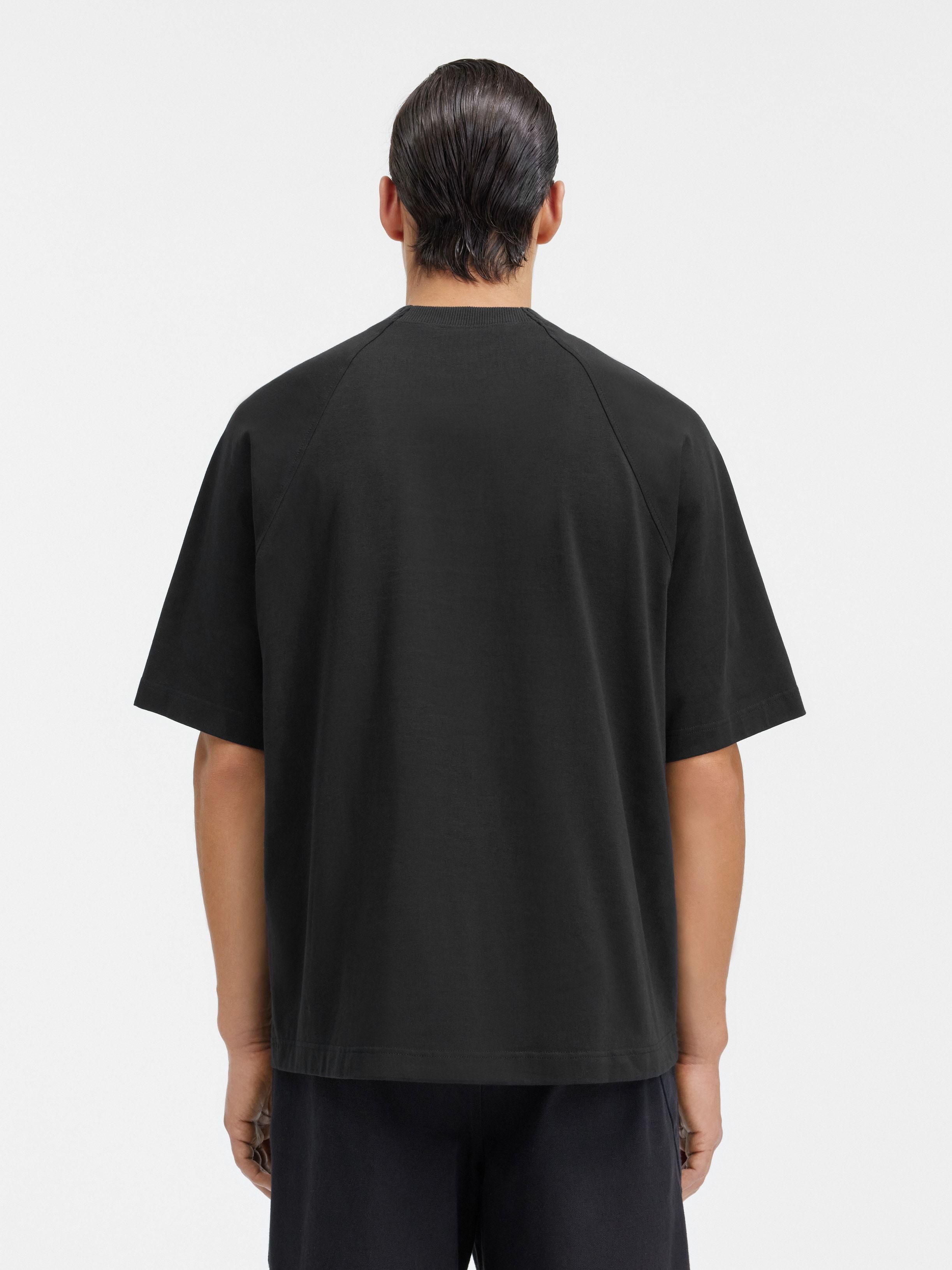 Jacquemus 'le T-shirt Typo' Black Crewneck T-shirt With Logo Lettering On The Front In Black