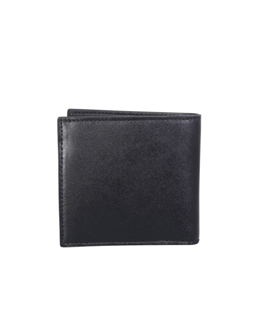 Alexander Mcqueen Logo Printed Bi-fold Wallet In Black