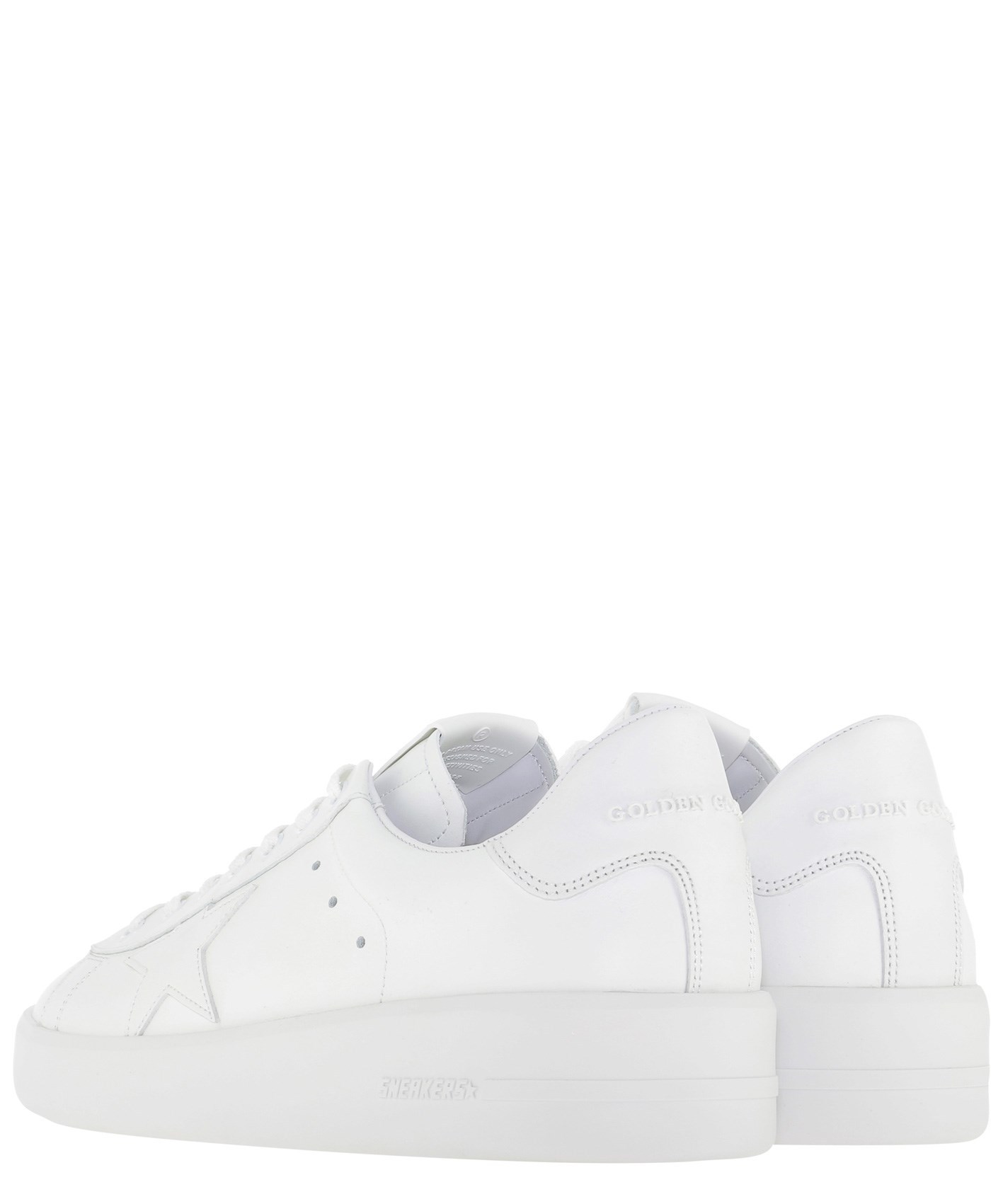 Golden Goose Deluxe Brand Men White Leather Pure New Sneakers In White