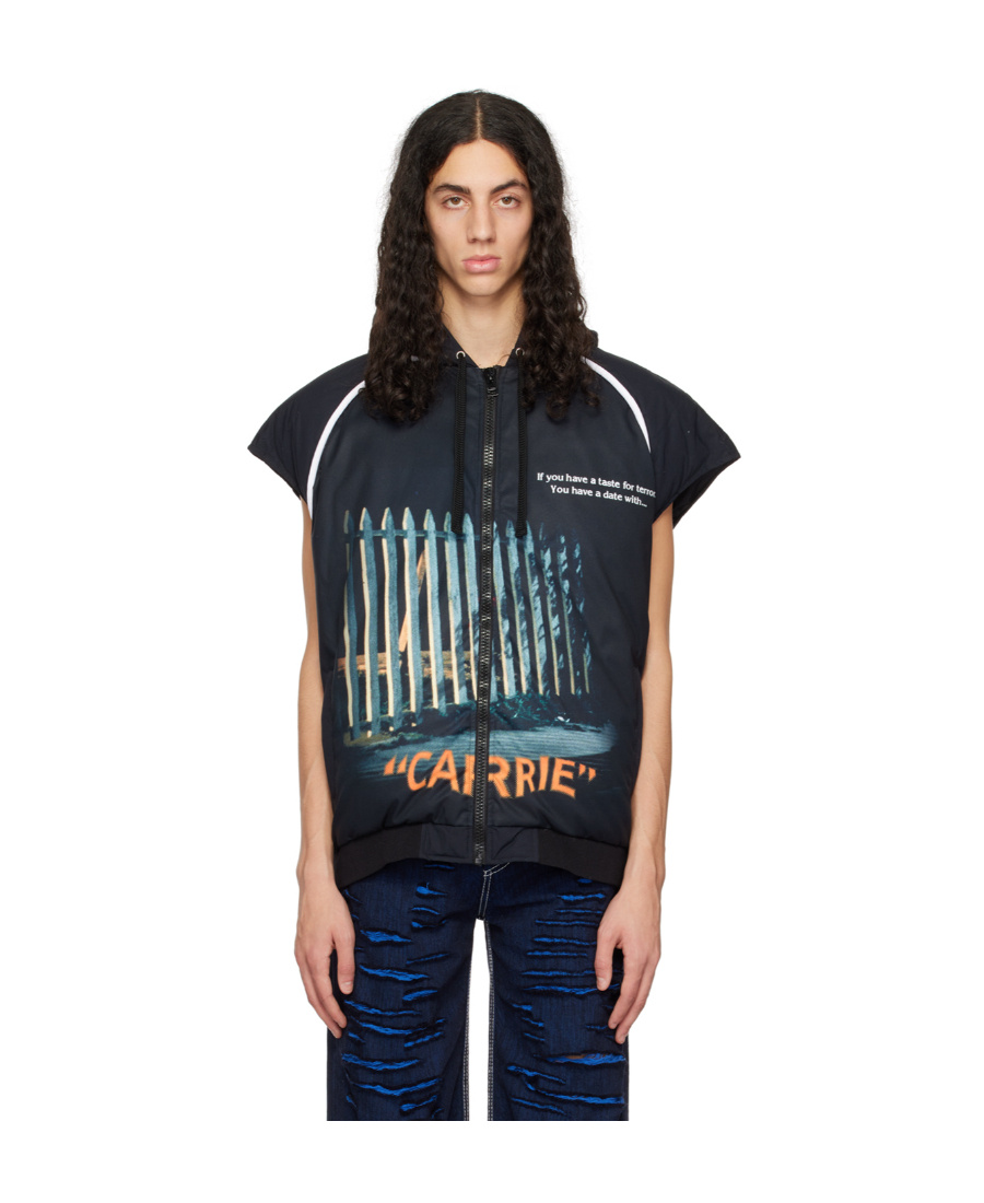 Jw Anderson Carrie Padded Vest In Green