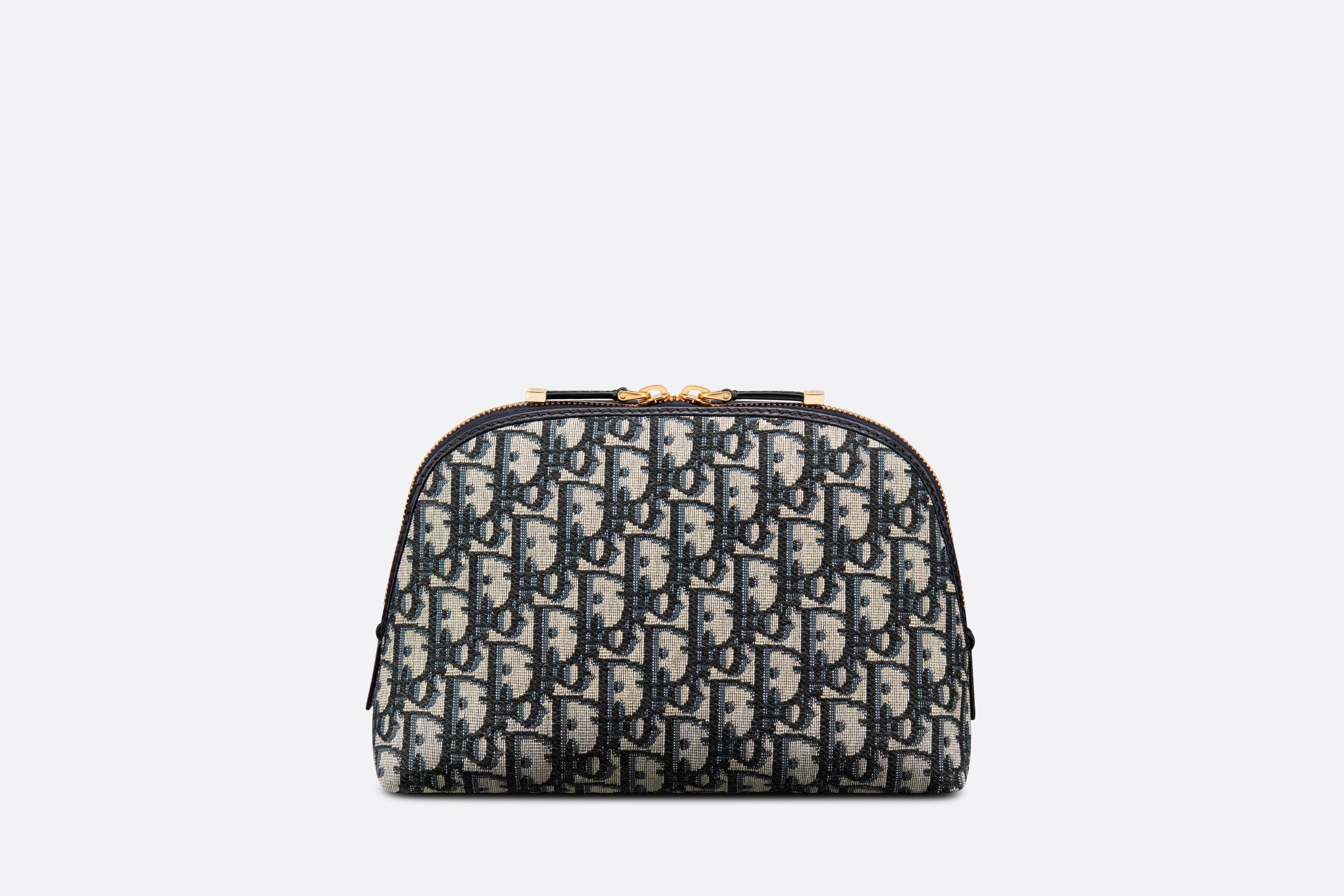 Dior Logo Makeup Bag In Black