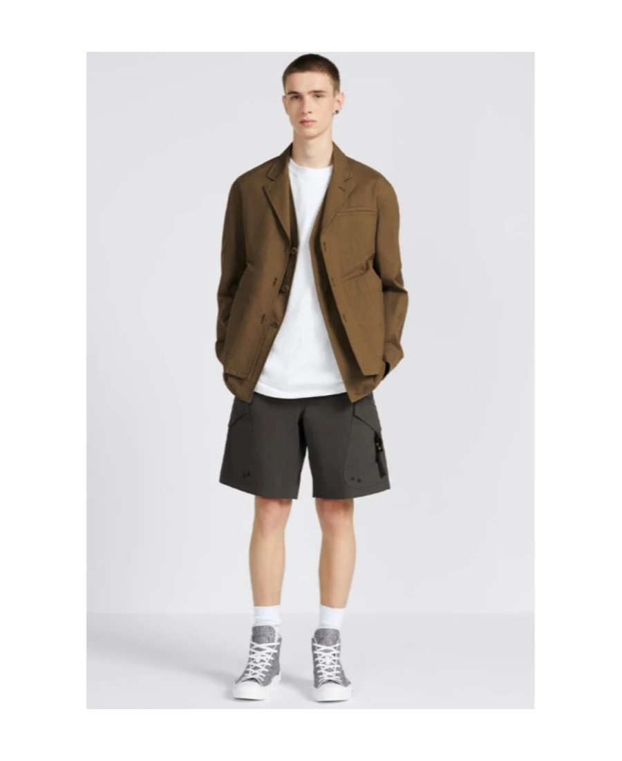 Dior Couture Tooling Jacket In Brown