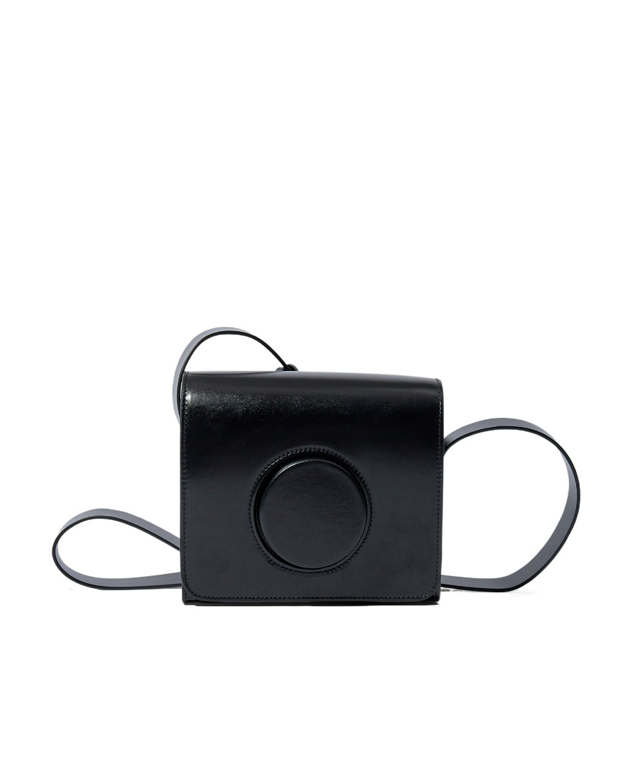 Lemaire Black Flip Shoulder Bag In Black