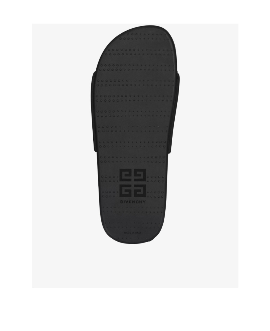 Givenchy Logo-embellished Flatform Slides In Black